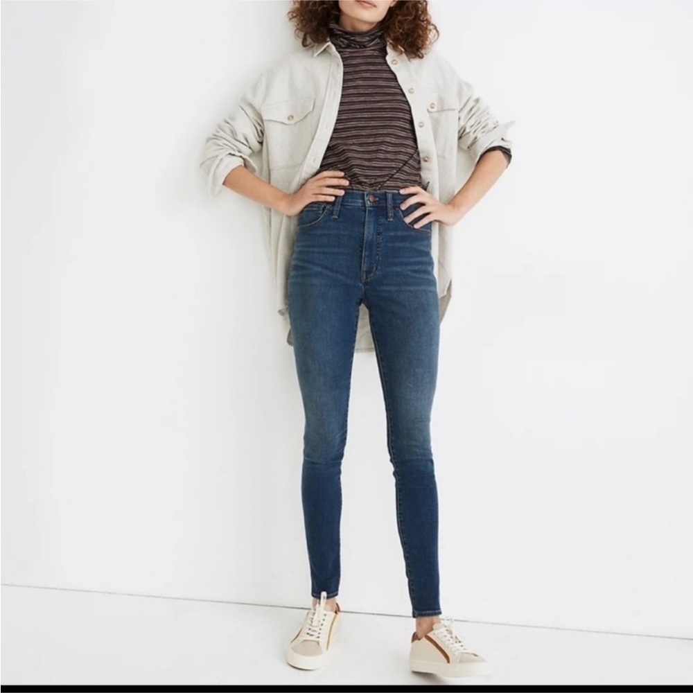 Madewell 10 Inch Roadtripper High Rise Skinny Leg Designer Denim Jeans